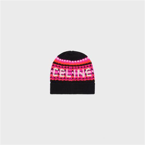 celine cap pink|Celine beanie hats.